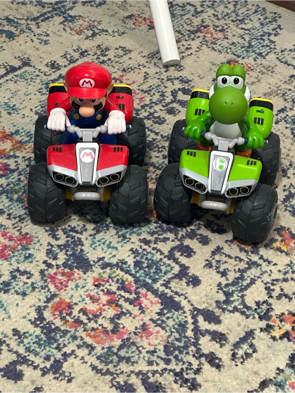 Super Racer Mario & Yoshi ATV Twin Pack - Red and Green